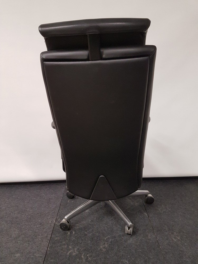 EFG Savo XO työtuoli, musta nahka - Image 3