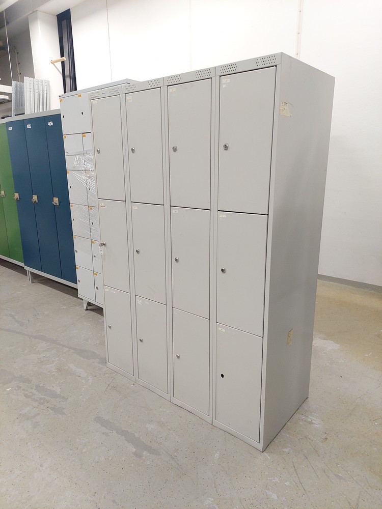 Lokerokaappi Metal DSGN 12-lokeroa,harmaa - Image 3