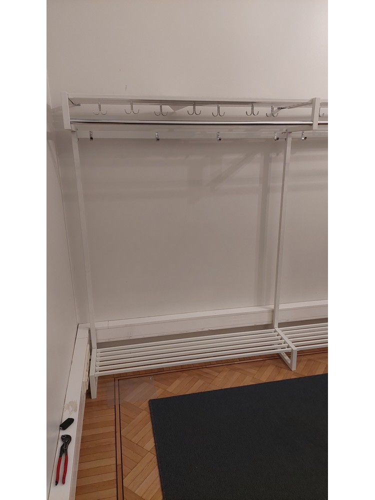 Inkometalli vaatenaulakko, valkoinen - Image 2