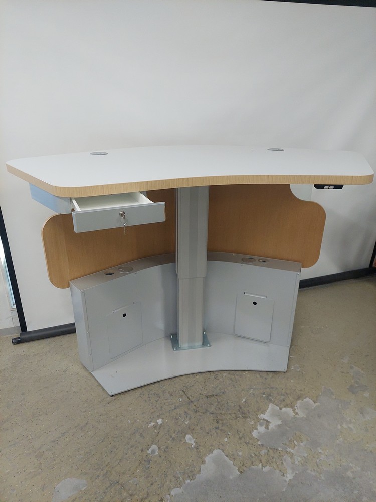 Sähkösäätöinen palvelutiski-kaari 180 cm tammi - Image 3