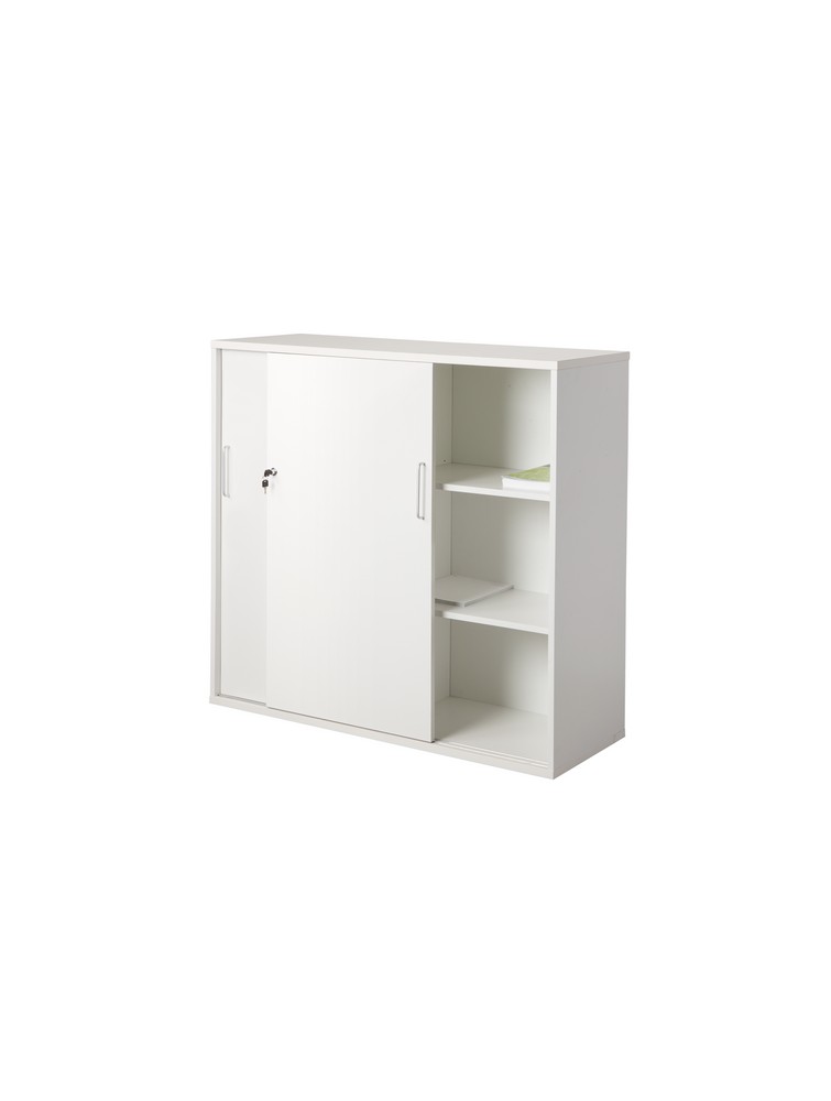 Economy liukuovikaappi 1200, valkoinen - Image 2