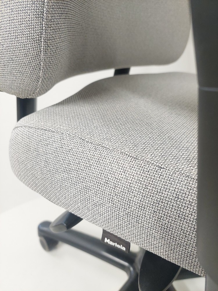 Martela Axia 2 työtuoli GREY, UUD.VERHOILTU! - Image 3
