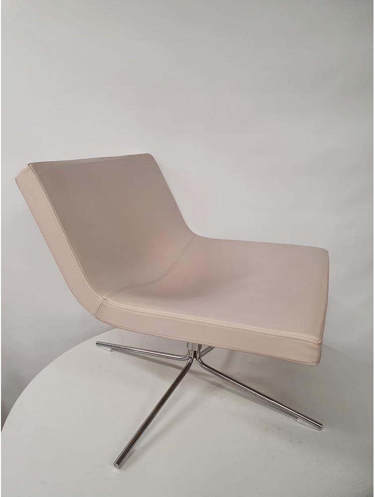 Offecct Bond nojatuoli, beige nahka - Image 2