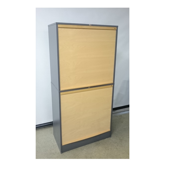 Isku Cento rulokaappi, koivu/harmaa