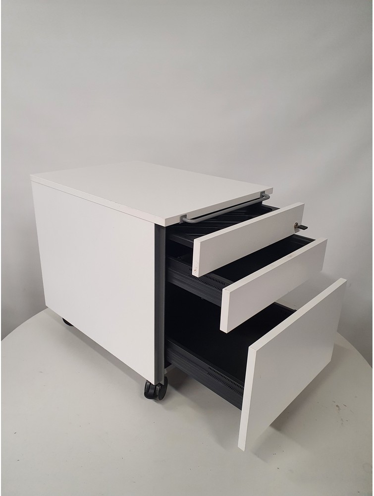 Martela Cupio laatikosto pyörillä valkoinen - Image 2