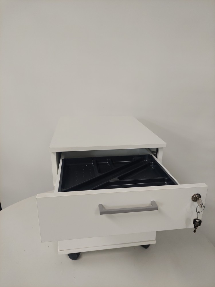 Pyörällinen laatikosto valkoinen - Image 3